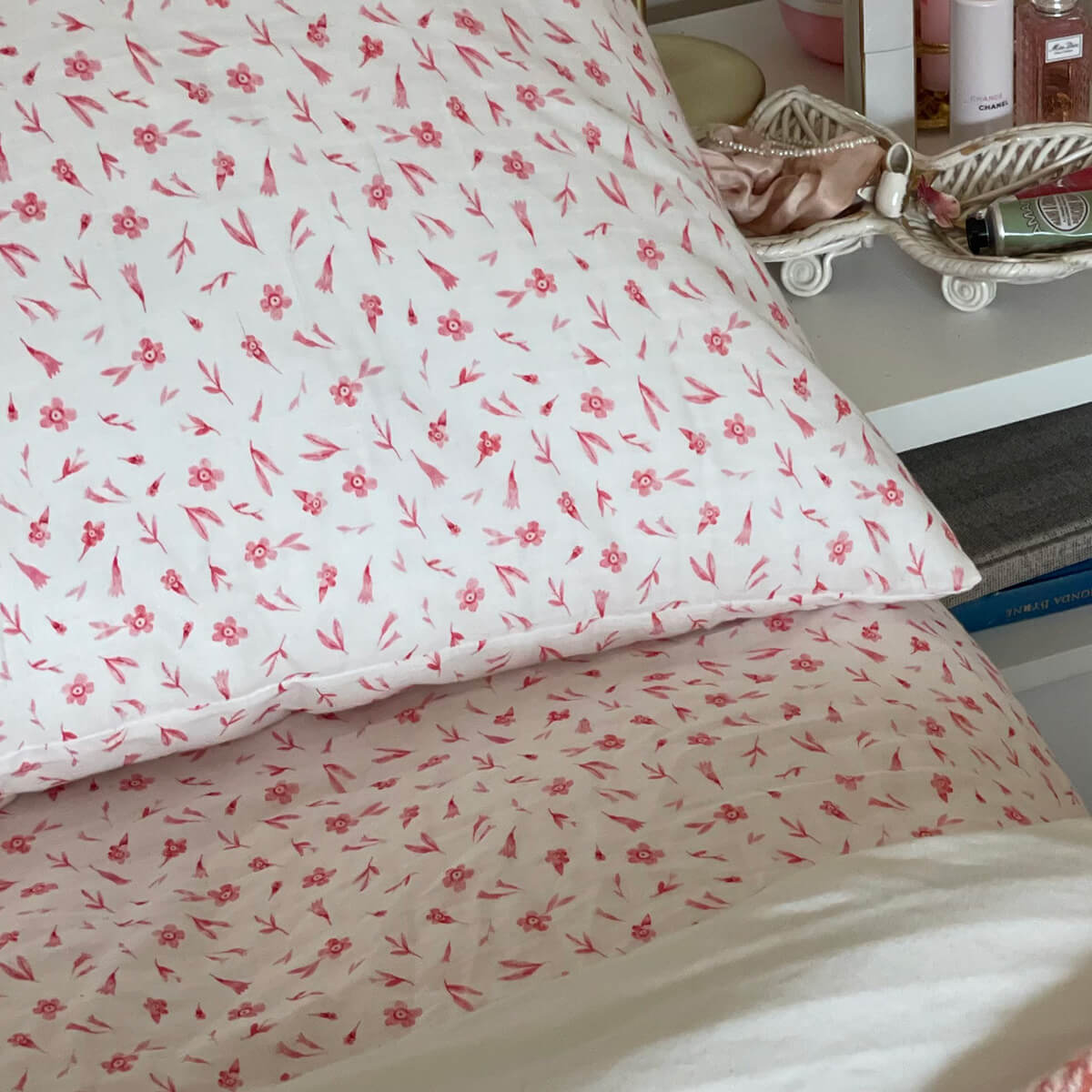 Pink Irem Muslin Sheet Set Arya&Mo