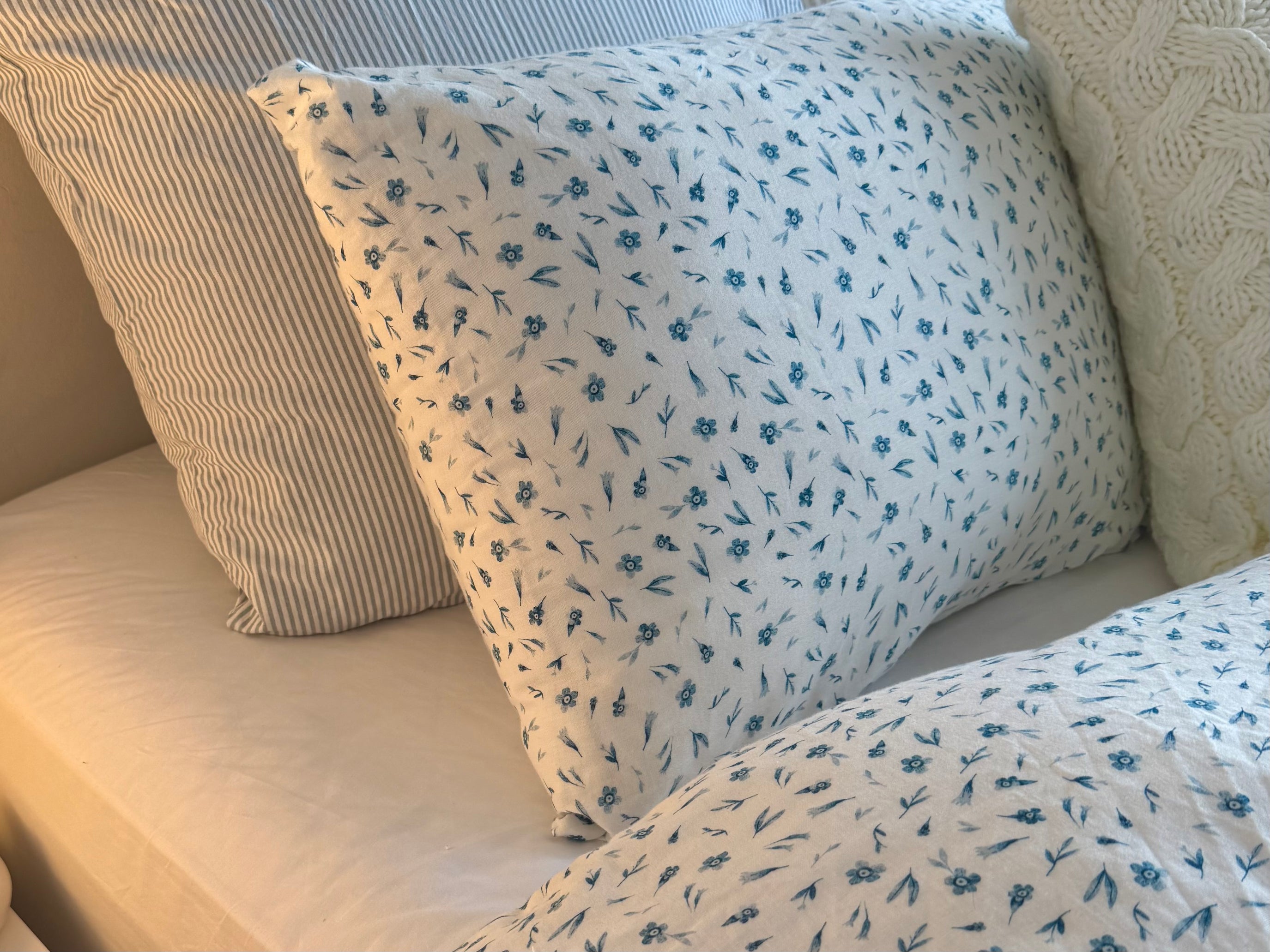 Feel the difference. 100% cotton muslin
