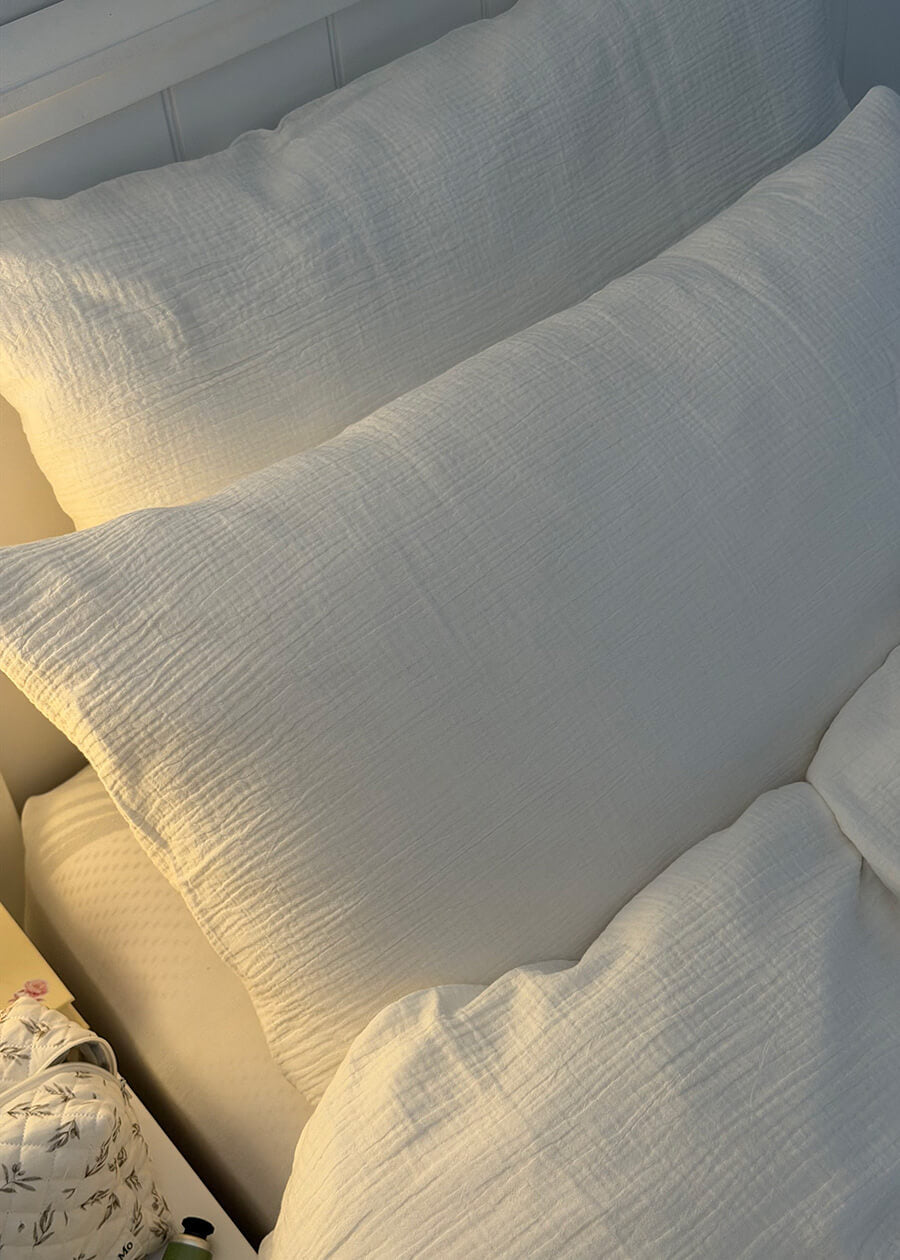 Cotton Muslin Duvet Cover Set